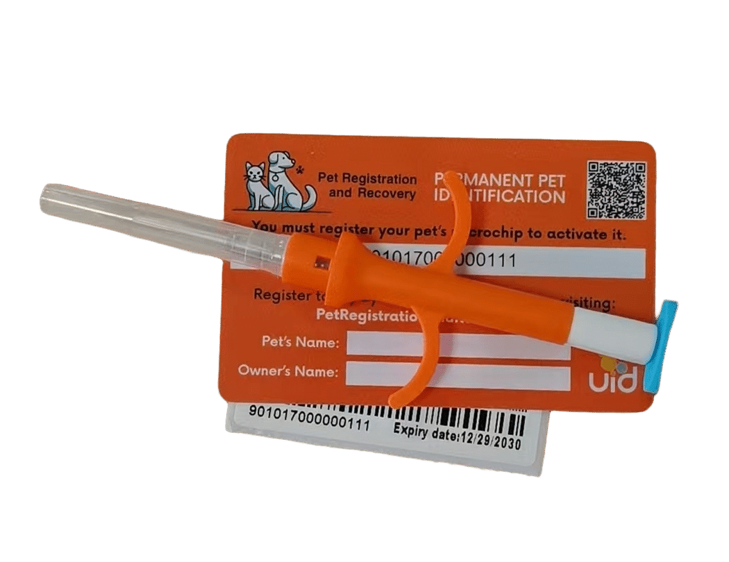 TraqPaw ISO Pet Microchip with Injector (2.1mm x 12mm)